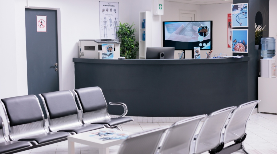 Dedicated reception area