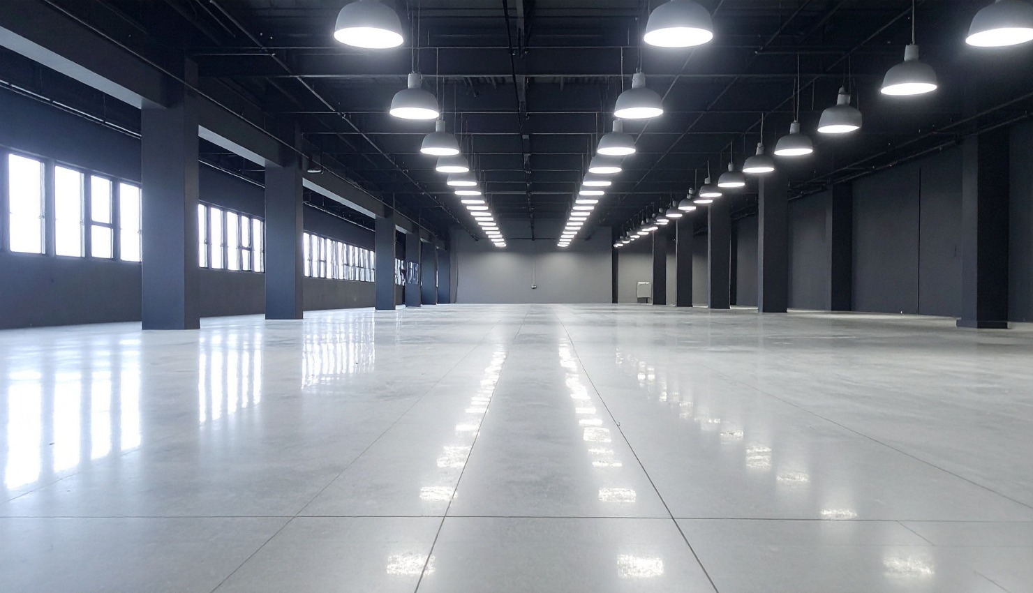empty commercial warehouse space