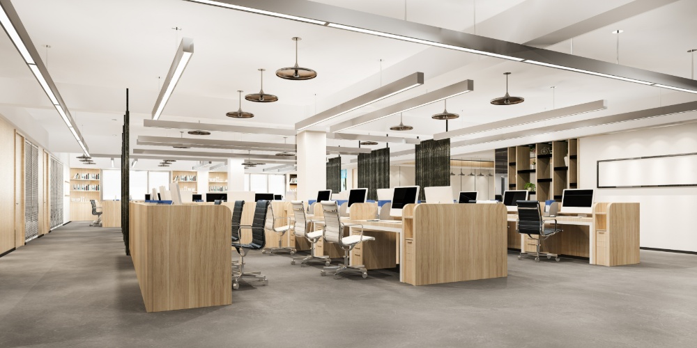 Flex space office setup