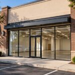 Empty commercial retail storefront