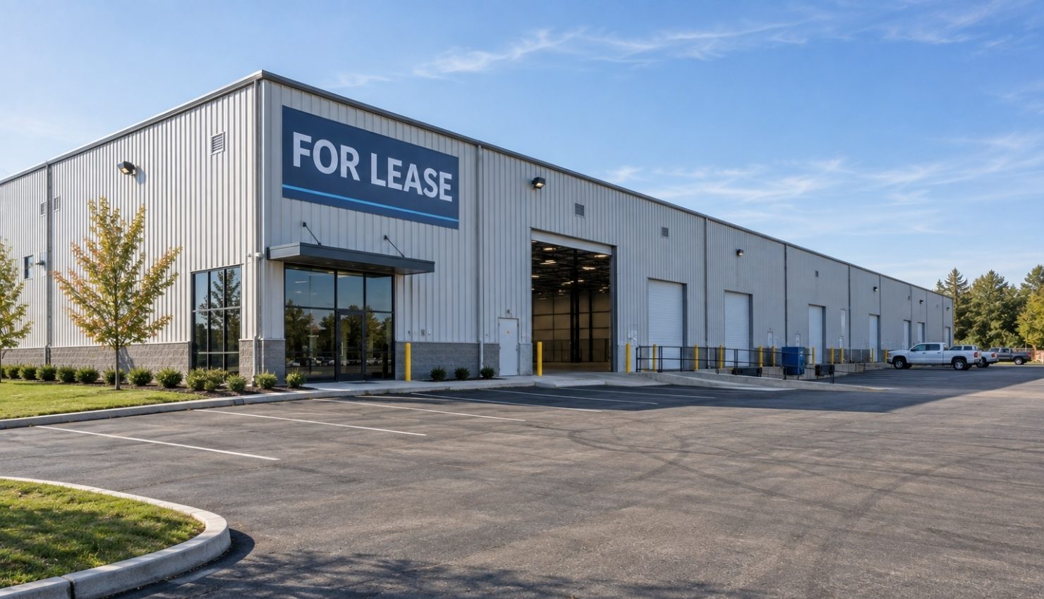 Commercial warehouse building